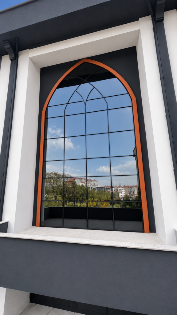 Kemer Formlu Alüminyum Cephe Uygulaması